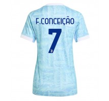 Juventus Francisco Conceicao #7 Koszulka Wyjazdowa damskie 2025-26 Krótki Rękaw